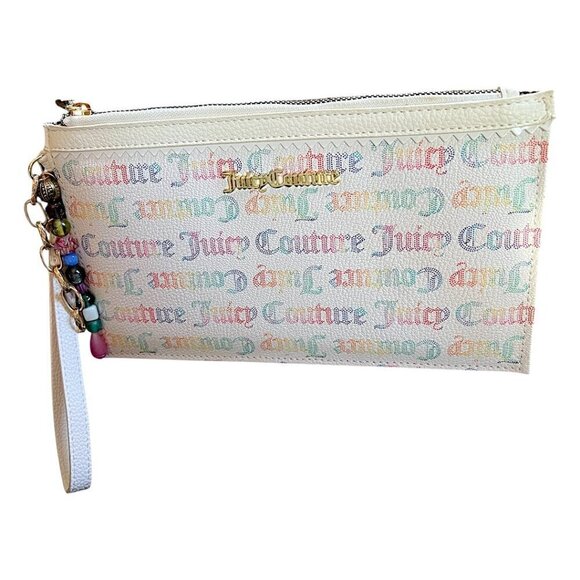 JUICY COUTURE LOGO WRISTLET WITH REMOVABLE HANDBAG CHARM NWOT - Picture 4 of 11